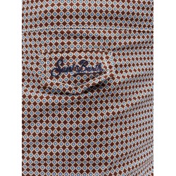 Nylon swim shorts with micro-pattern