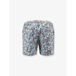 Nylon swim shorts with micro-pattern