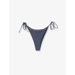 Marielle nylon beach briefs with rhinestones