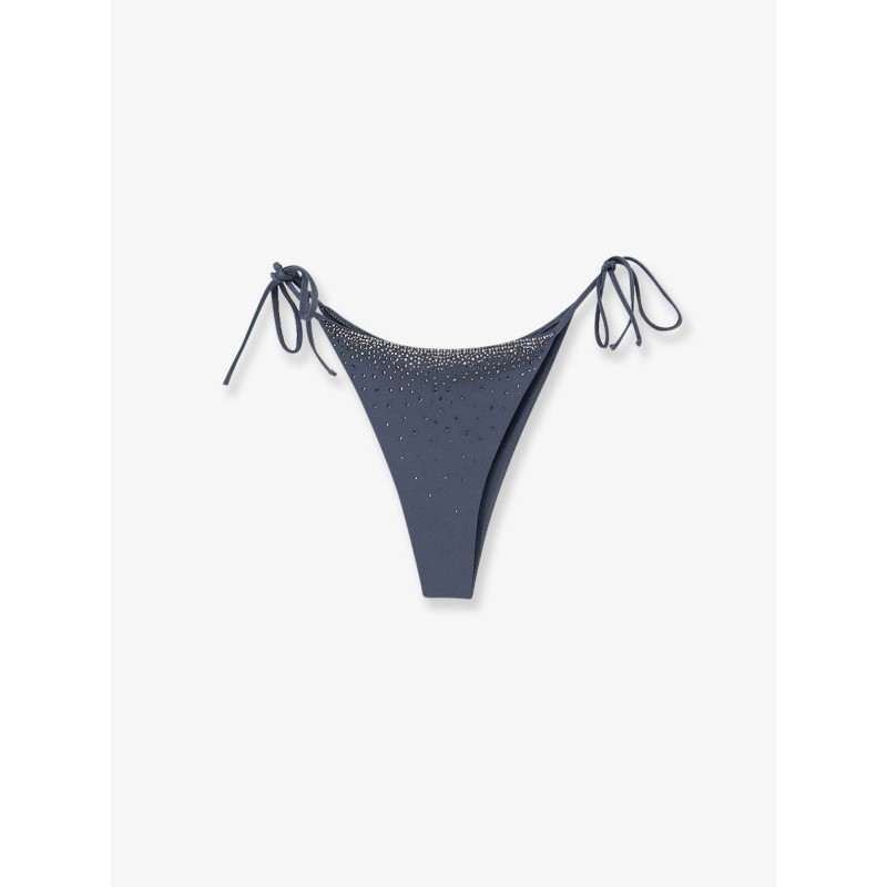 Marielle nylon beach briefs with rhinestones