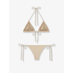 Maleah bikini in nylon with all-over rhinestone detail