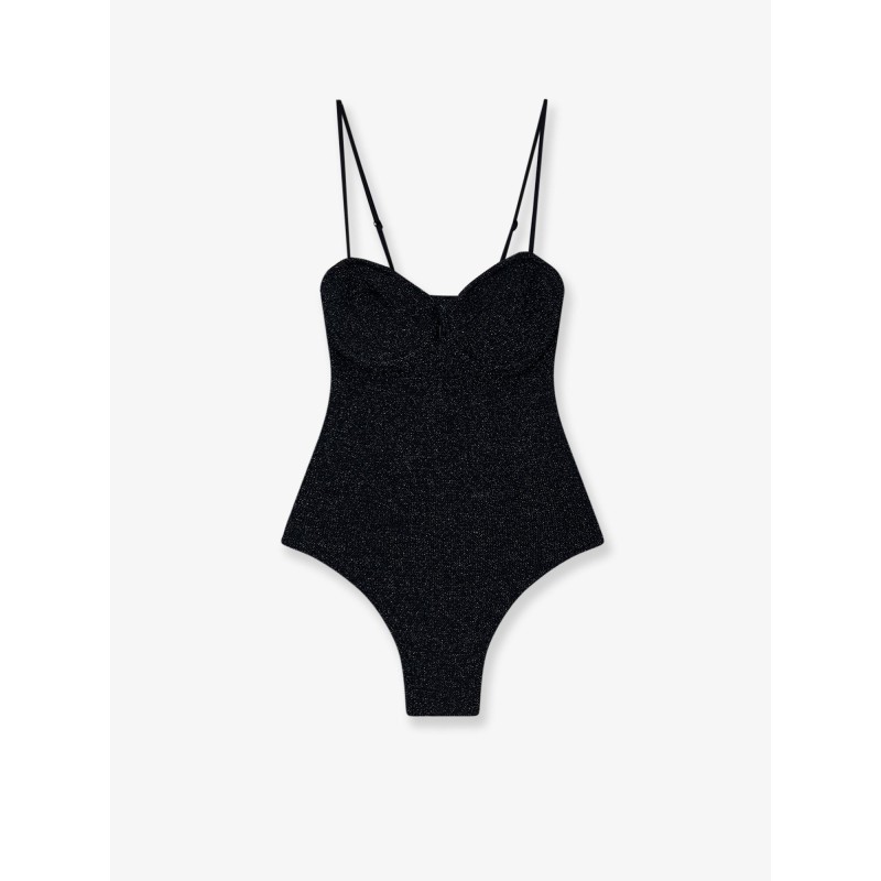 Medea one-piece lurex fabric swimsuit