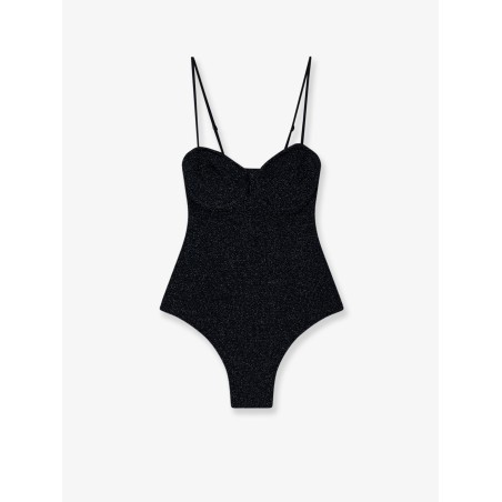 Medea one-piece lurex fabric swimsuit