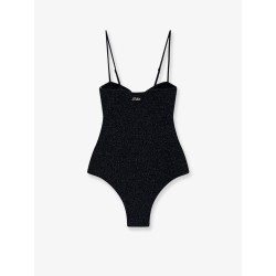Medea one-piece lurex fabric swimsuit
