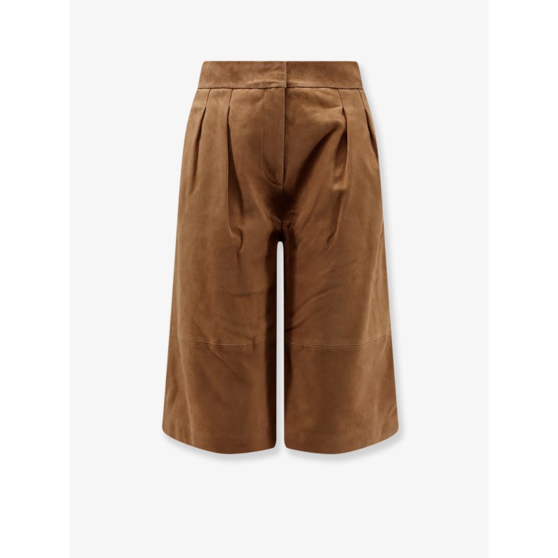 Inez suede bermuda shorts