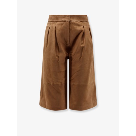 Inez suede bermuda shorts