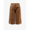 Inez suede bermuda shorts