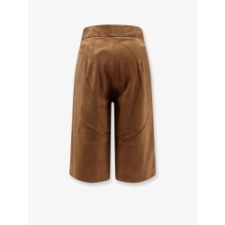 Inez suede bermuda shorts