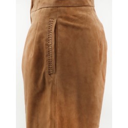 Inez suede bermuda shorts