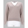MAGLIA CON SCOLLO A V
