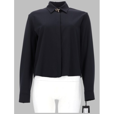 CAMICIA BOXY IN FRESCO LANA