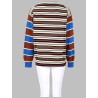 MAGLIA IN LANA E COTONE A RIGHE