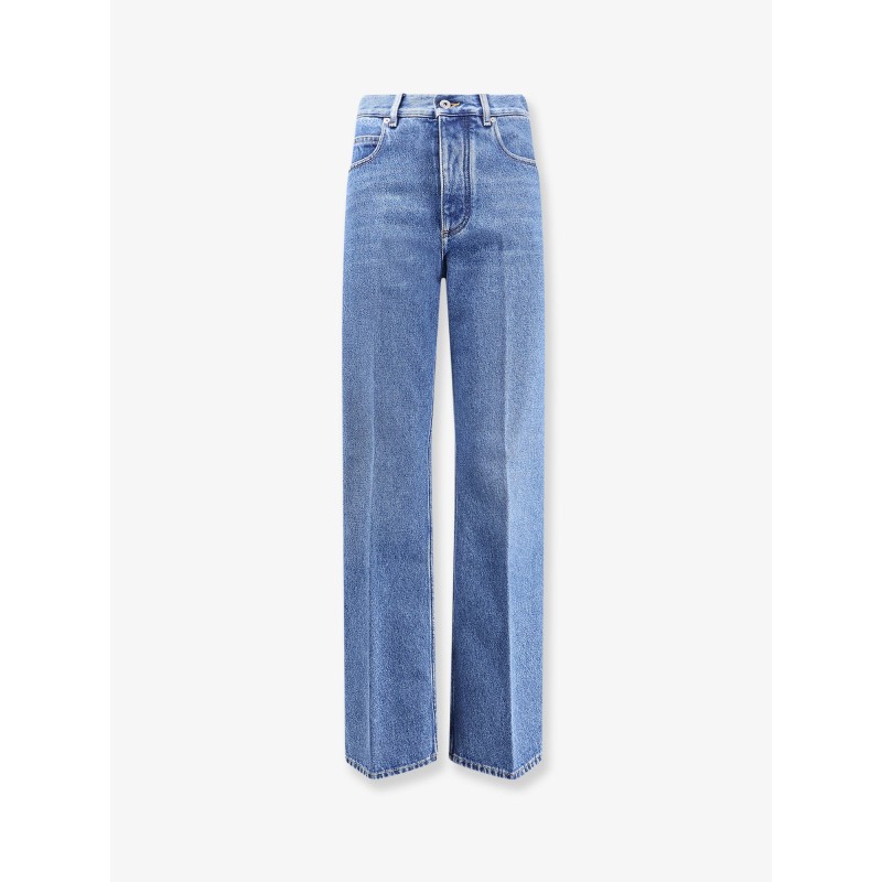 Flared cotton jeans