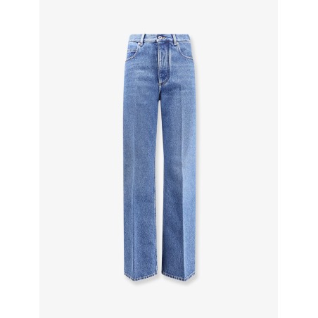 Flared cotton jeans
