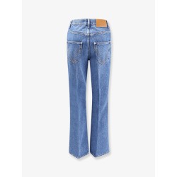 Flared cotton jeans