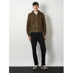 Wool and cotton cardigan