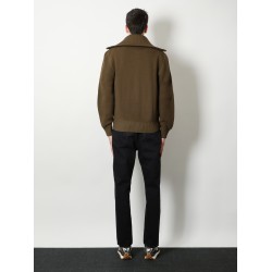 Wool and cotton cardigan