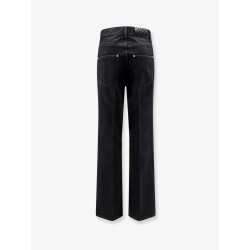 Black denim trousers
