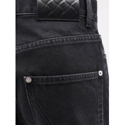 Black denim trousers