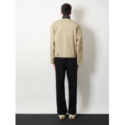 Cotton jacket with Intrecciato detail