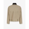 Cotton jacket with Intrecciato detail