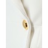 Stretch fabric blazer with logo cufflinks