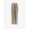 Monogram silk trousers