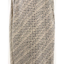 Monogram silk trousers
