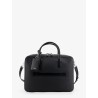 Leather work bag with front lettering logo