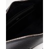 Leather work bag with front lettering logo
