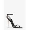 Leather sandals with metal Padlock detail