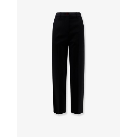Cigarette virgin wool trousers