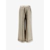 Silk trousers with all-over GG motif