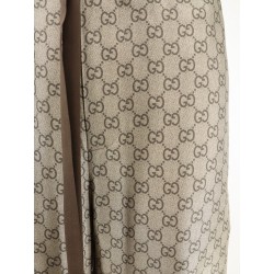 Silk trousers with all-over GG motif