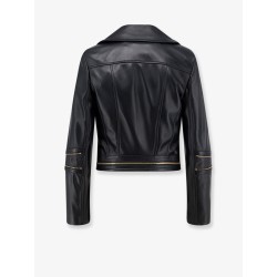 Leather biker jacket