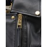Leather biker jacket