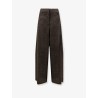 Wool and linen blend trousers