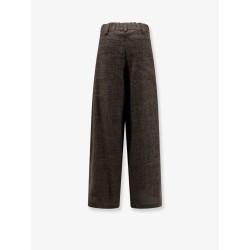 Wool and linen blend trousers