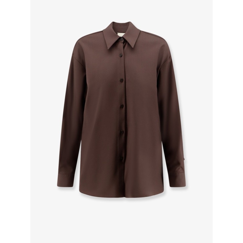 Stretch virgin wool shirt