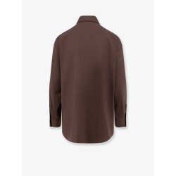 Stretch virgin wool shirt