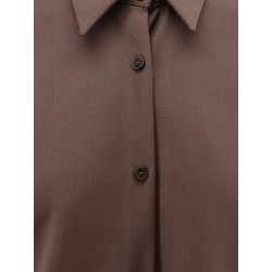 Stretch virgin wool shirt
