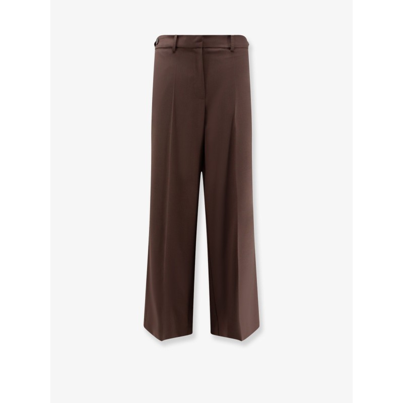 Stretch virgin wool trousers