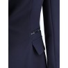 Slim fit blazer with gold logo clamps