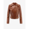 Leather biker jacket