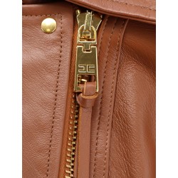 Leather biker jacket
