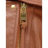 Leather biker jacket