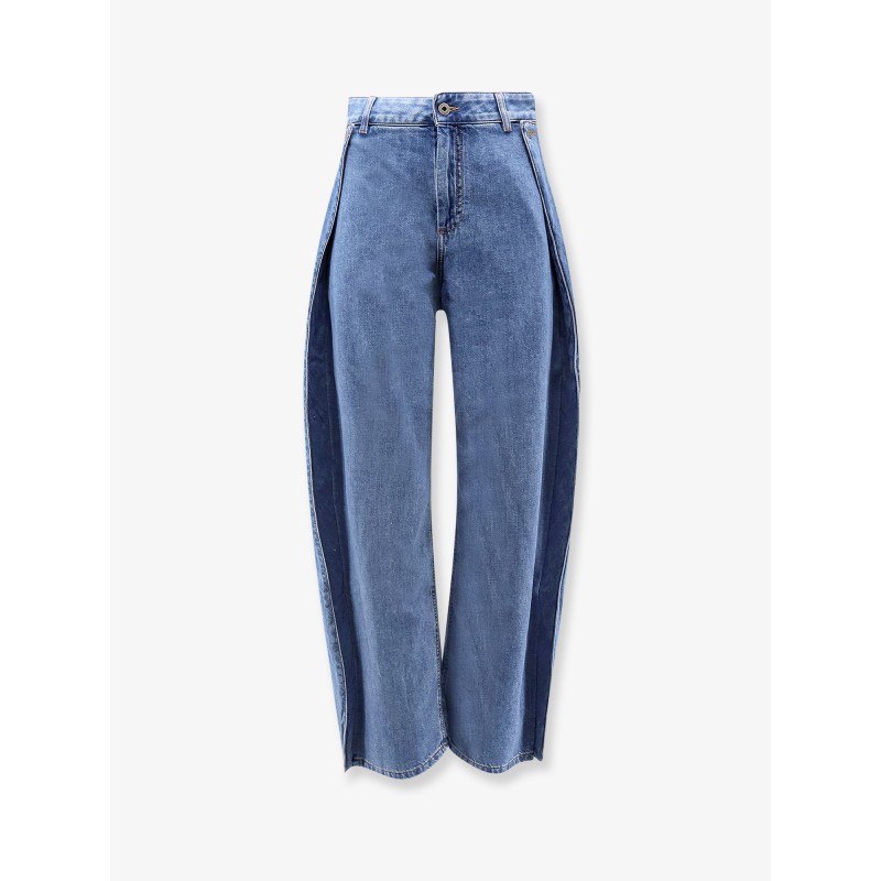Blue denim jeans
