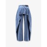 Blue denim jeans