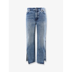 Paula's Ibiza- Blue denim jeans with side embroidered logo