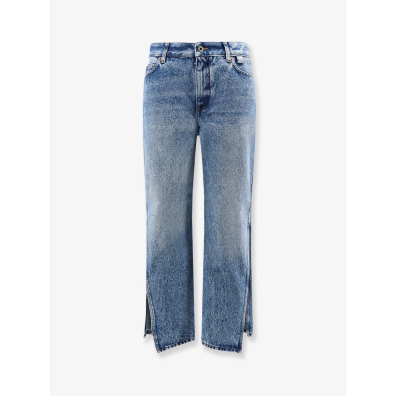 Paula's Ibiza- Blue denim jeans with side embroidered logo